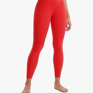Women's CRZ Red High-Waisted Leggings